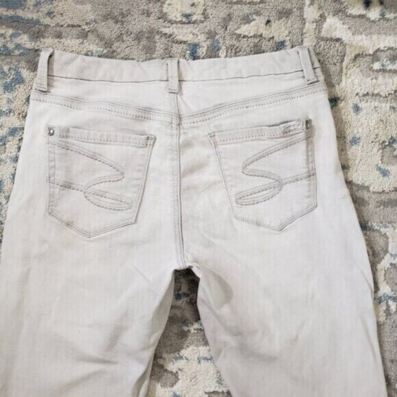 Seven7 Jeans High Rise Skinny Women's Light Grey Wash Size 28 - Picture 5 of 11